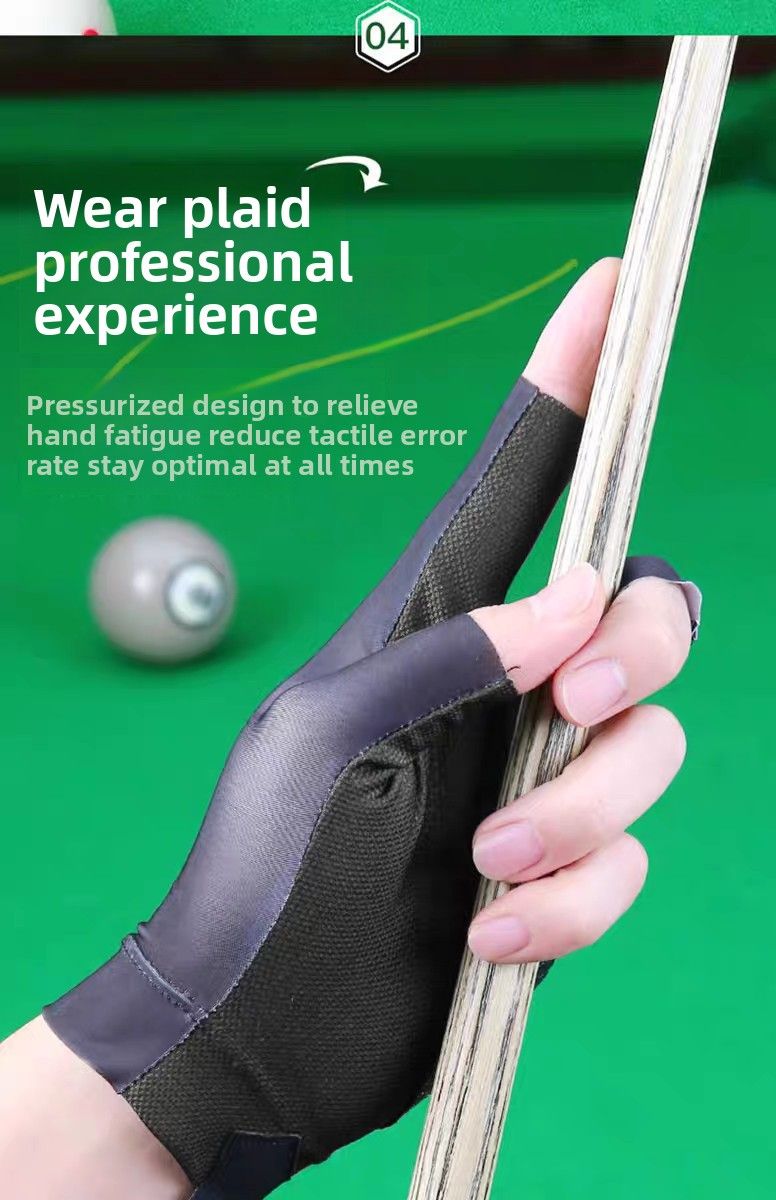 Gloves Full High-end Anti-slip Fingerless Table Tennis Billiard Supplies Thin Snooker Three Finger Breathable_voghion.com