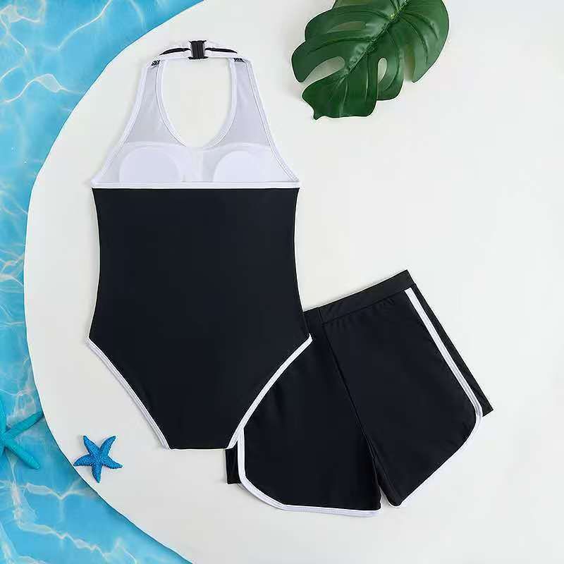 Maillot de bain deux pièces style alphabet pour grandes filles (2025)_voghion.com
