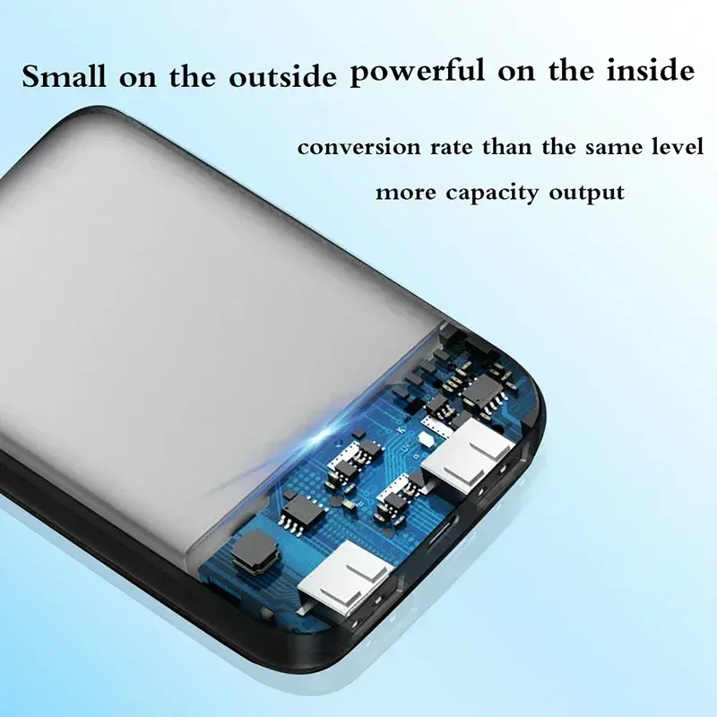 SU Mini Power Bank Battery 50000 MAh Portable Fast Charging Digital Display Dual USB Charger For IPhone, Xiaomi, Huawei_voghion.com