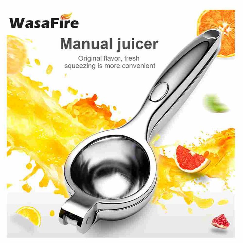 Manual Lemon Citrus Juicer Stainless Steel Hand Fruits Squeezer Handle Press Orange Juice Queezer Kitchen Accessories_voghion.com