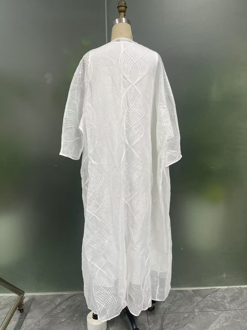 Women's Clothing Fashion Temperament Elegant Beaded Cardigan Robe Two Piece Set_voghion.com