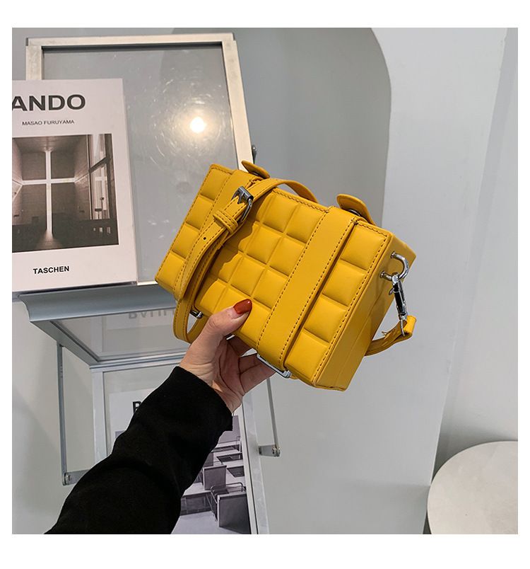 Geantă de umăr pentru femei, geantă crossbody, geantă de mână cu curea dublă, cu bloc de ciocolată, tip crossbody_voghion.com