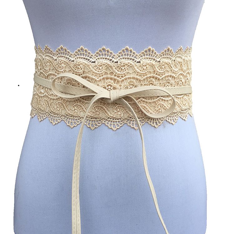 Cintura decorativa in vita per gonna da donna con bordo in pizzo extra dolce e largo_voghion.com