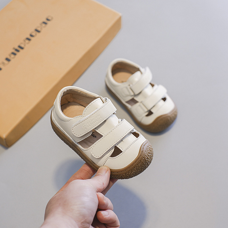 Chaussures pour bébés, sandales pour filles et garçons, semelle souple, bout Bao, anti-coup de pied, chaussures confortables pour tout-petits_voghion.com