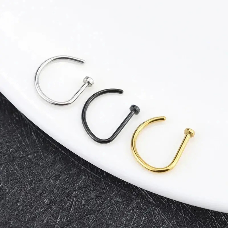 Cao Shi foreign trade new nose accessories European and American solid color personalized simple nose accessories popular fashion factory wholesale di_voghion.com