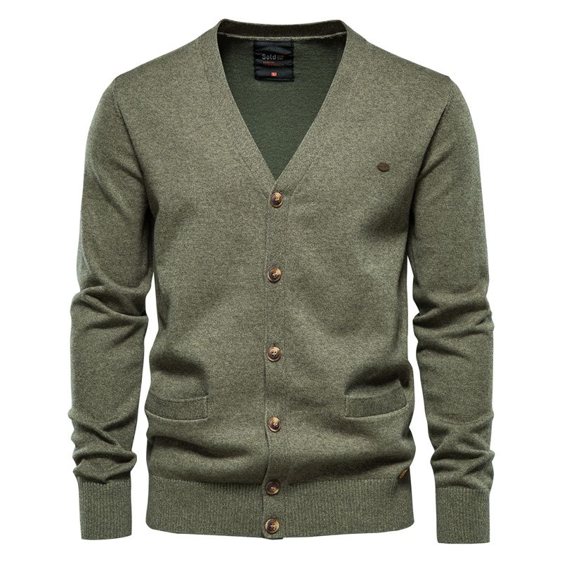 Vêtements pour hommes Pull d'automne Nouveaux tricots décontractés pour hommes Veste pour hommes Mode Couture décontractée Pull pour hommes_voghion.com