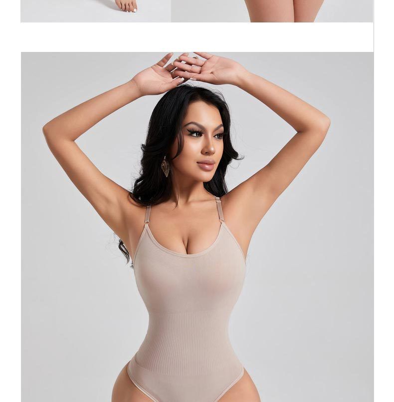 Body Shaping Clothing Vest Strap T-breasted Onesie Postpartum Corset Body Suit_voghion.com