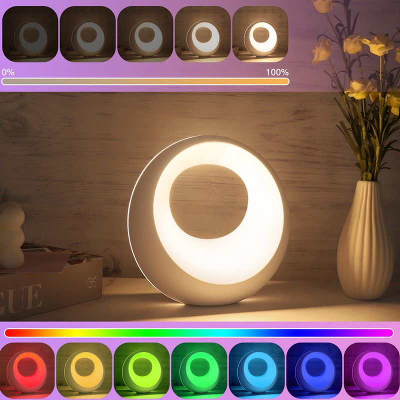 Home & Tuin Nieuwe creatieve touch nachtlamp met afstandsbediening, bureaulamp, slaapkamerlamp, RGB-kleurveranderende sfeerlamp, lamp met meerdere standen_voghion.com