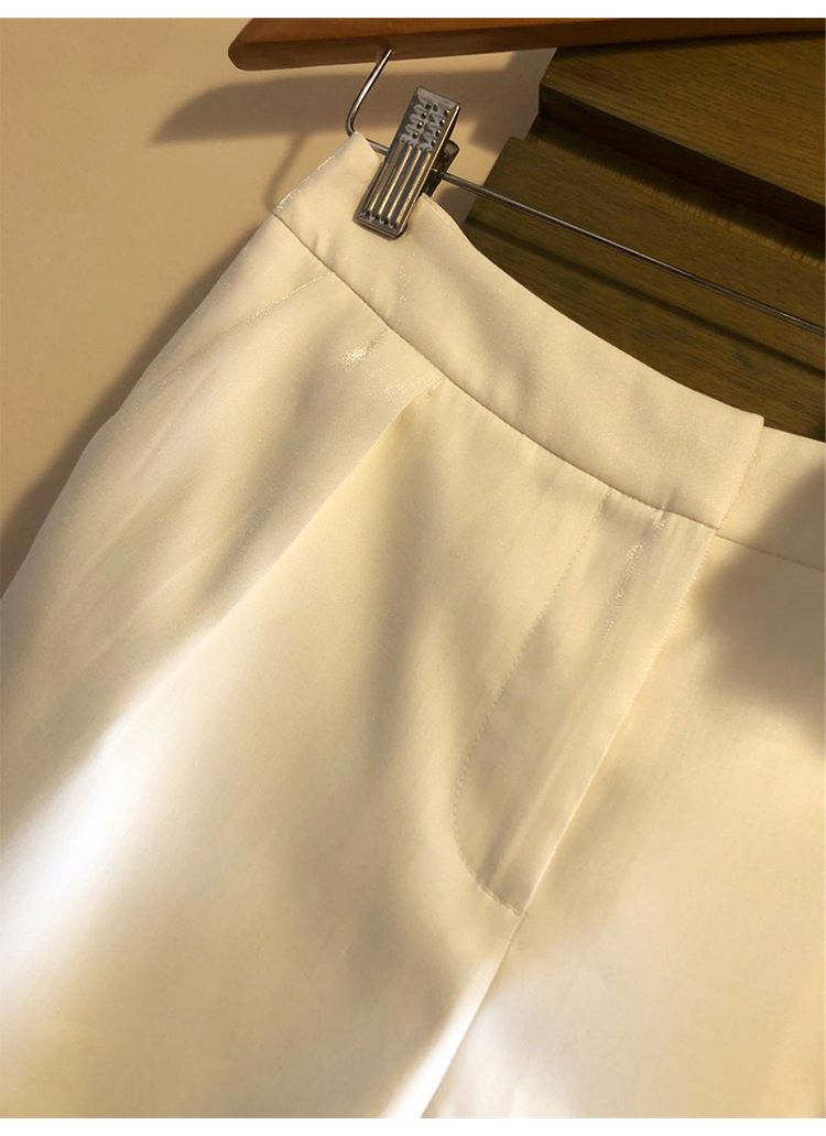 Dameklær Lagervare Mellomlang dress Rette bukser Todelt dress til kvinner Vår og sommer Ny dressstil_voghion.com