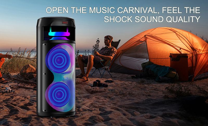 ZQS8222 Altoparlante Bluetooth portatile stereo per esterni portatile wireless Square Dance Produttore all'ingrosso_voghion.com