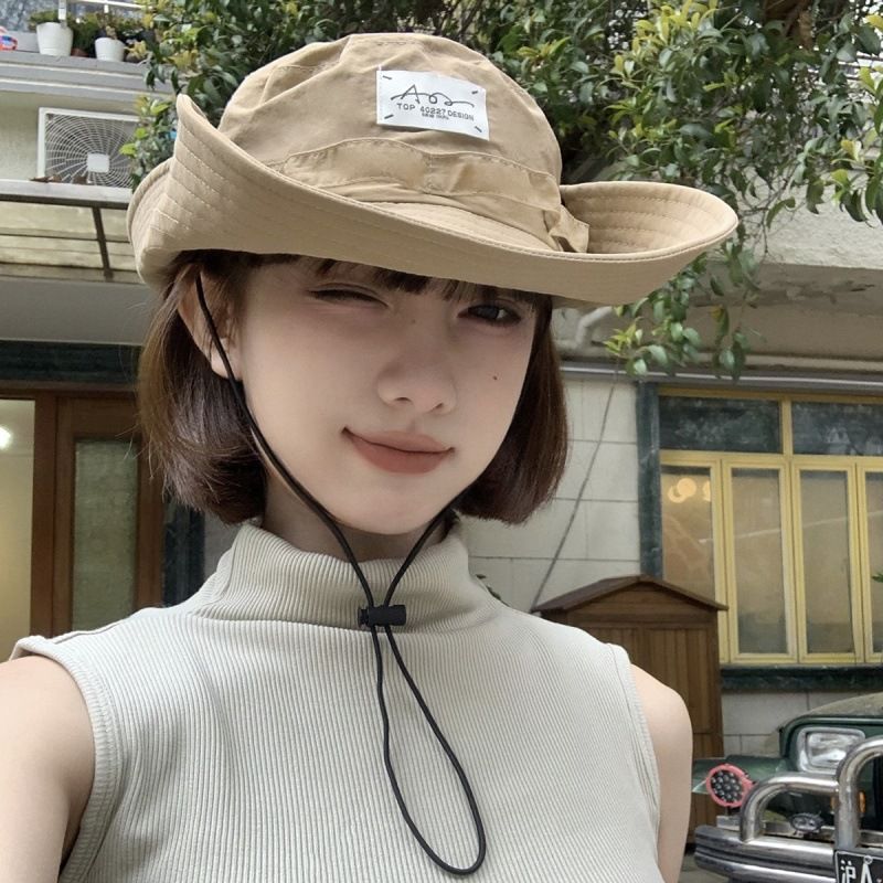 Cappello da cowboy occidentale, a tesa larga, ad asciugatura rapida, per alpinismo, campeggio all'aperto, protezione solare, cappello da pescatore per_voghion.com