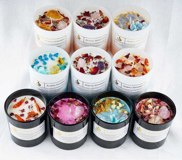 Sojawachs Handgemachte Aromatherapie Kerze Hochwertiger, lang anhaltender Duft Geburtstagsgeschenk_voghion.com
