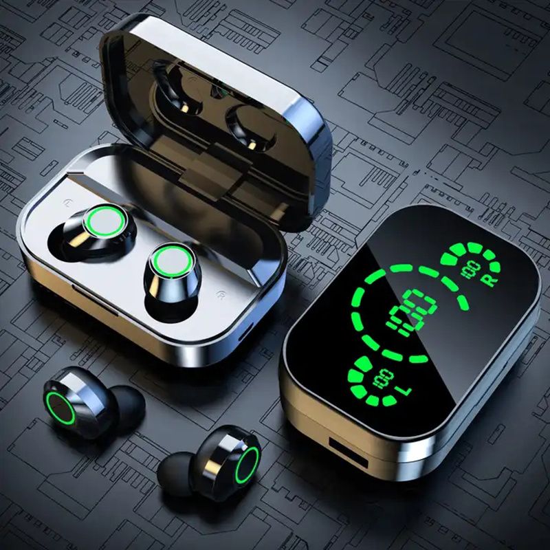 Écouteurs stéréo sans fil pour le sport, avec commande tactile et étui de chargement_voghion.com