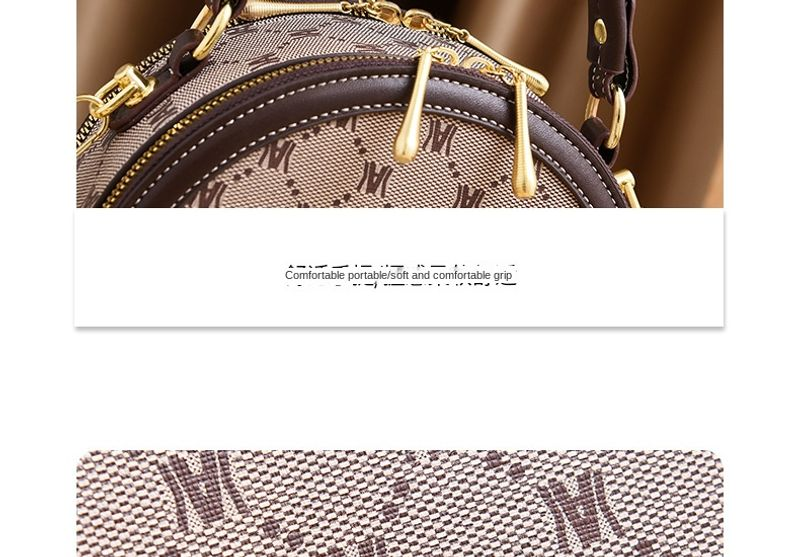 Borsa a tracolla Exchequer Kangaroo spalla da donna mini rotonda nuovo stile retrò di grande capacità_voghion.com