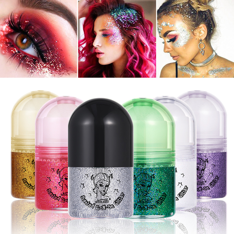 Gel Mermaid Face Body Cream Stage Makeup Sequins Eye Shadow_voghion.com