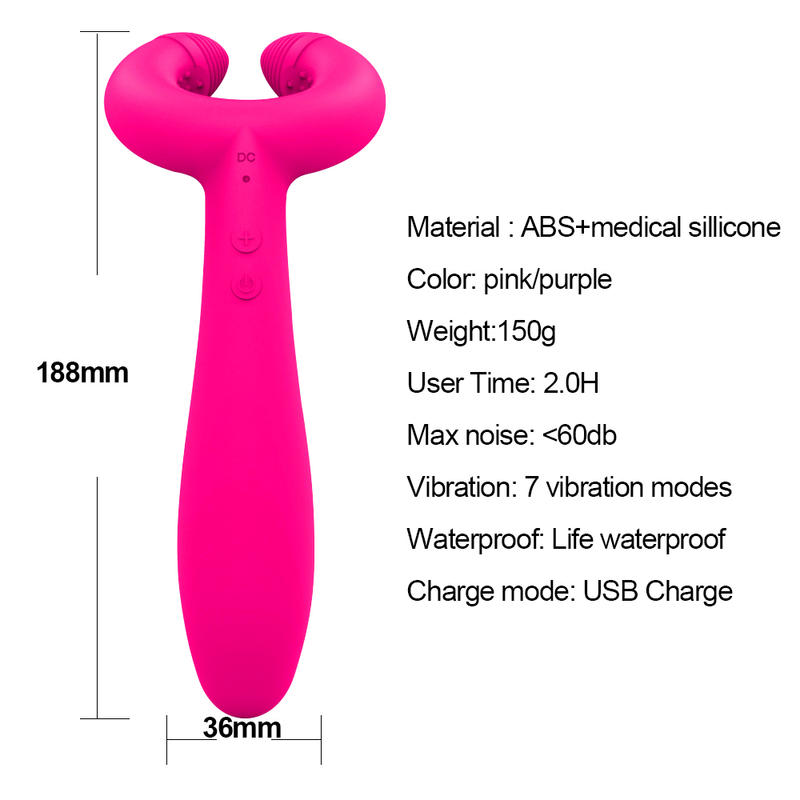 G-spot 3 moteurs gode vibrateur Anal Double pénétration Clitoris stimulateur jouets sexuels pour femmes hommes Coup_voghion.com