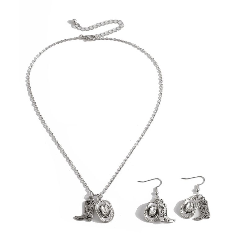 Stijlvolle driedimensionale kettingset van legering met zon en eenvoudige geometrische hanger met sleutelbeenketting_voghion.com