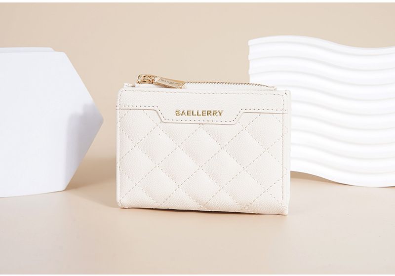 Women's Wallet, Warm-colored Short Snap Zipper Coin Purse, Card Holder, Wallet, High-end Fashion, Classic and Practical Wallet.baellerry _voghion.com
