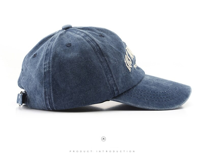 Baseballmütze aus Baumwolle für Damen und Herren, modische Stickmütze aus Baumwolle mit weichem Verschluss, lässige Retro-Snapback-Hüte, Unisex_voghion.com