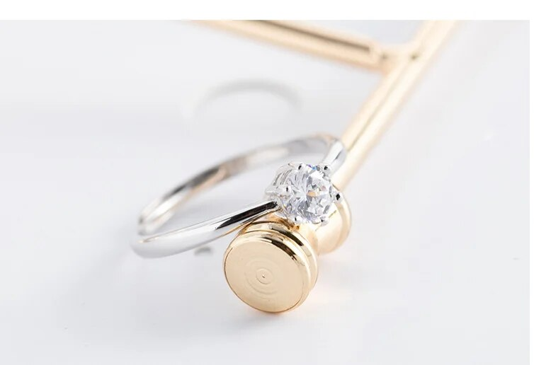 Wanying Jewelry Bague de mariage en argent pur avec six griffes et diamant pour femme - Cadeau tendance - Pierre Mosang_voghion.com