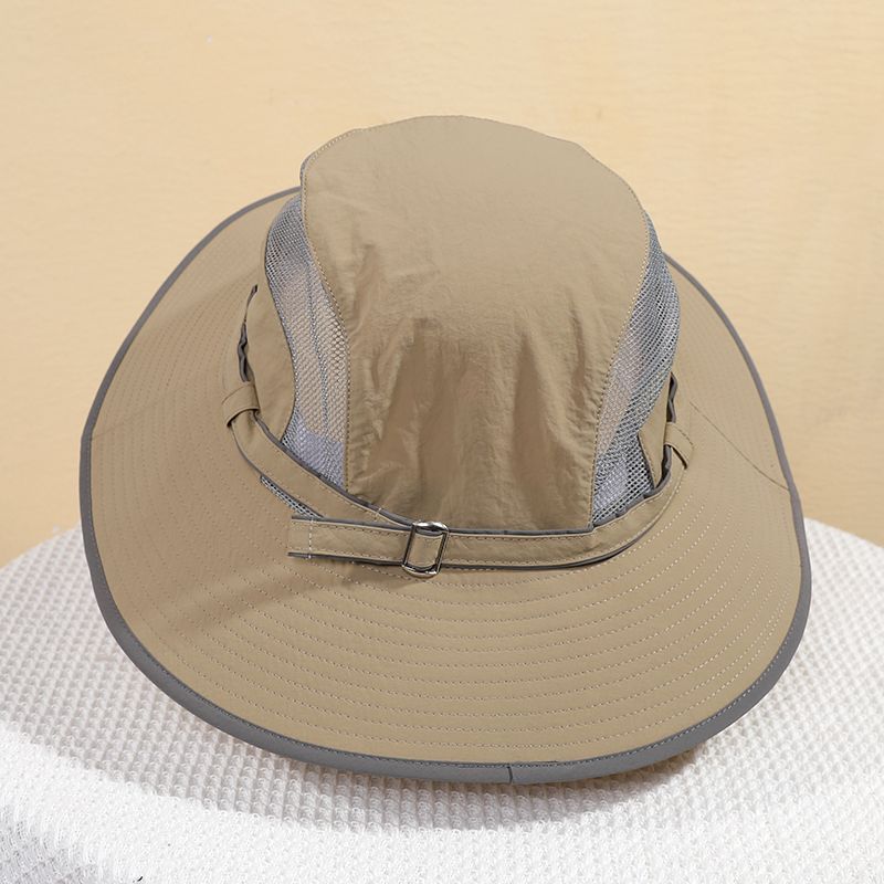 【 Oversized 】 Sunscreen Men's Women's Outdoor Hiking And Fishing Fisherman's Breathable Large Brim Summer Sun Hat_voghion.com