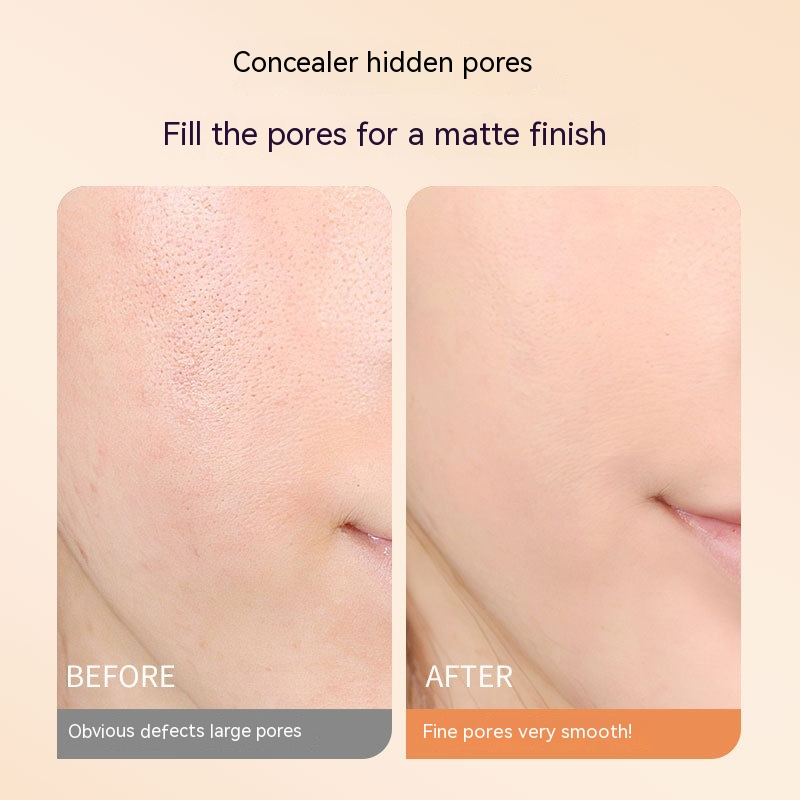 GECOMO Invisible Pore Foundation Cream zur Ölentfernung, leichten Verstärkung, geschmeidigen, bequemen Halt des Make-ups, Schleifen_voghion.com