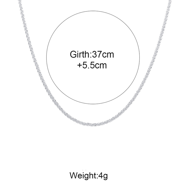 Modny, minimalistyczny, lśniący naszyjnik dla kobiet, modny srebrny łańcuszek na obojczyk, dziewczęcy, biżuteria na koreańskie wesele, prezent_voghion.com