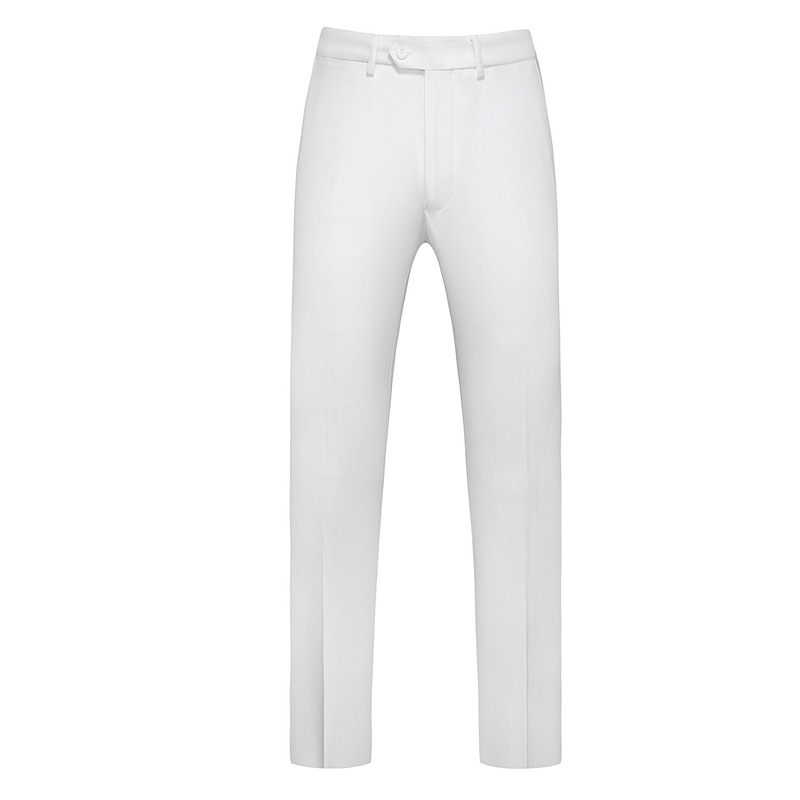 men's suit suit double-breasted solid color large size suit three-piece suit slim groom wedding dress_voghion.com