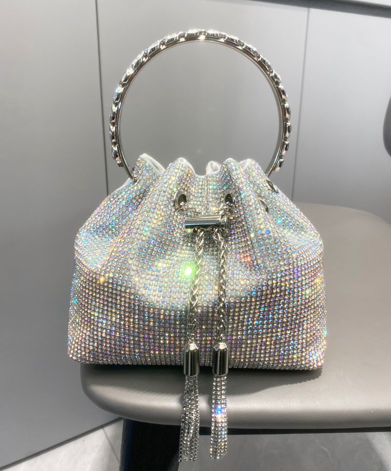 Portemonnees en handtassen voor vrouwen Luxe designer bucket clutch avondtas bankettas kristal strass schoudertassen_voghion.com