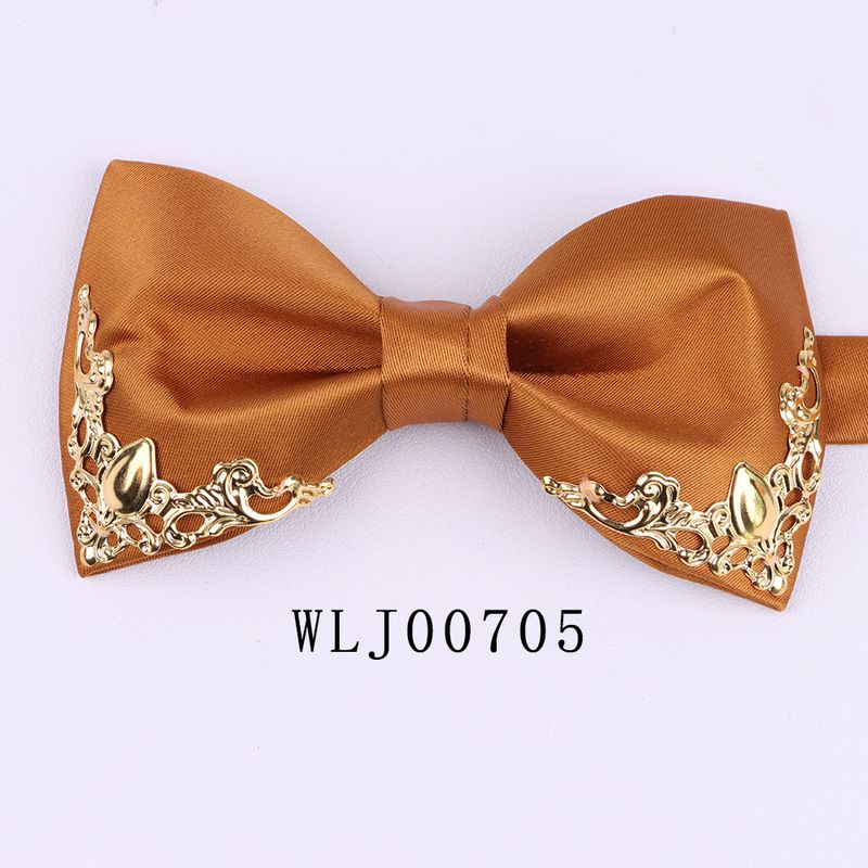 Nuovo per uomo, sposo, matrimonio, bordo in metallo, cravatta a farfalla, accessori per il collo_voghion.com