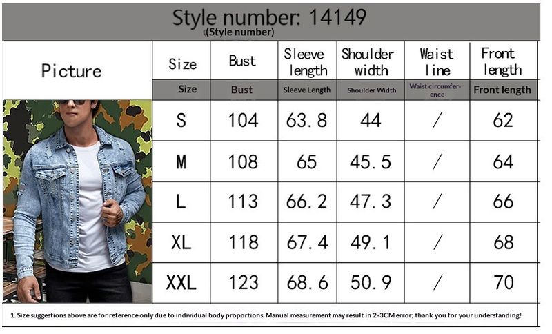 Pulse Pulse European American Cross-Border Spring And Autumn Denim Personality Slim Fit Classic Versatile Casual Men's Turn-Down_voghion.com