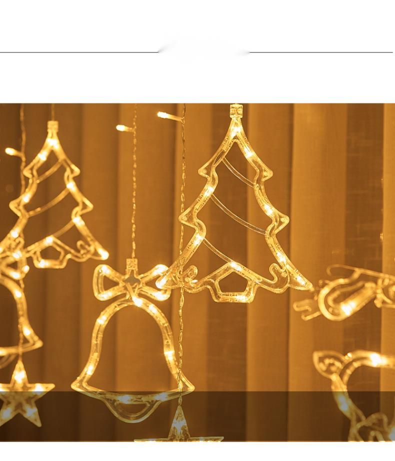 LED Small Colorful Flashing String Starry Sky Curtain Decoration Outdoor Solar Star Lights_voghion.com
