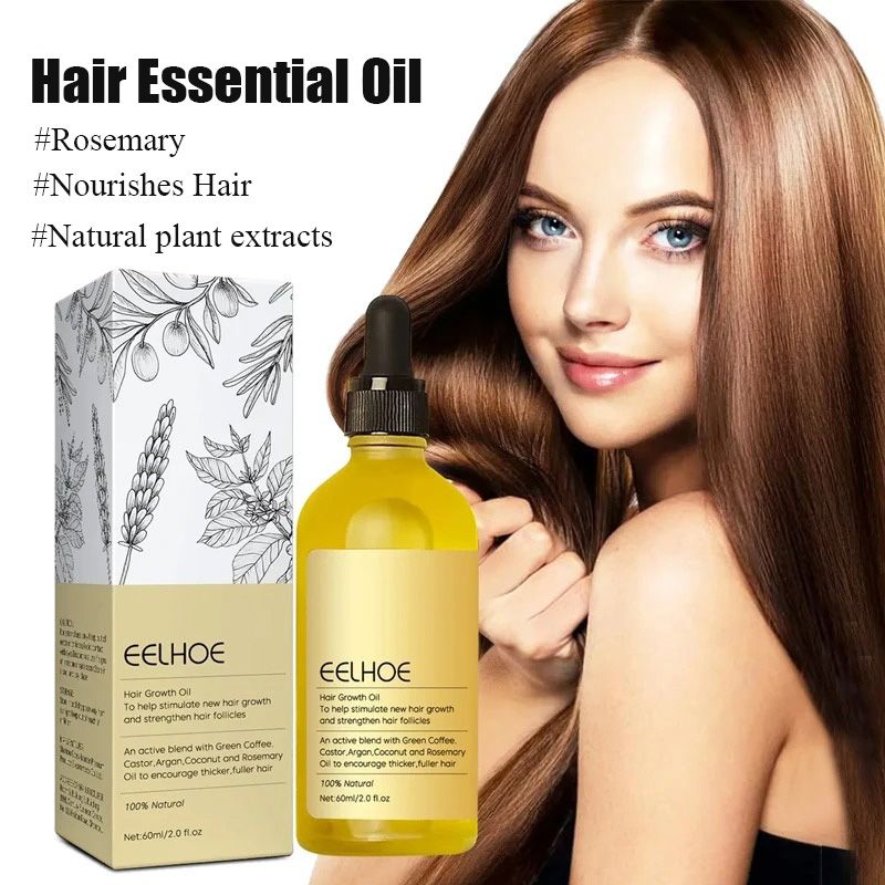 Huile essentielle de romarin pour cheveux denses, 60 ml, lavande végétalienne, répare les cheveux abîmés, prévient la chute des cheveux, lisse les cheveux, nourrit les cheveux._voghion.com