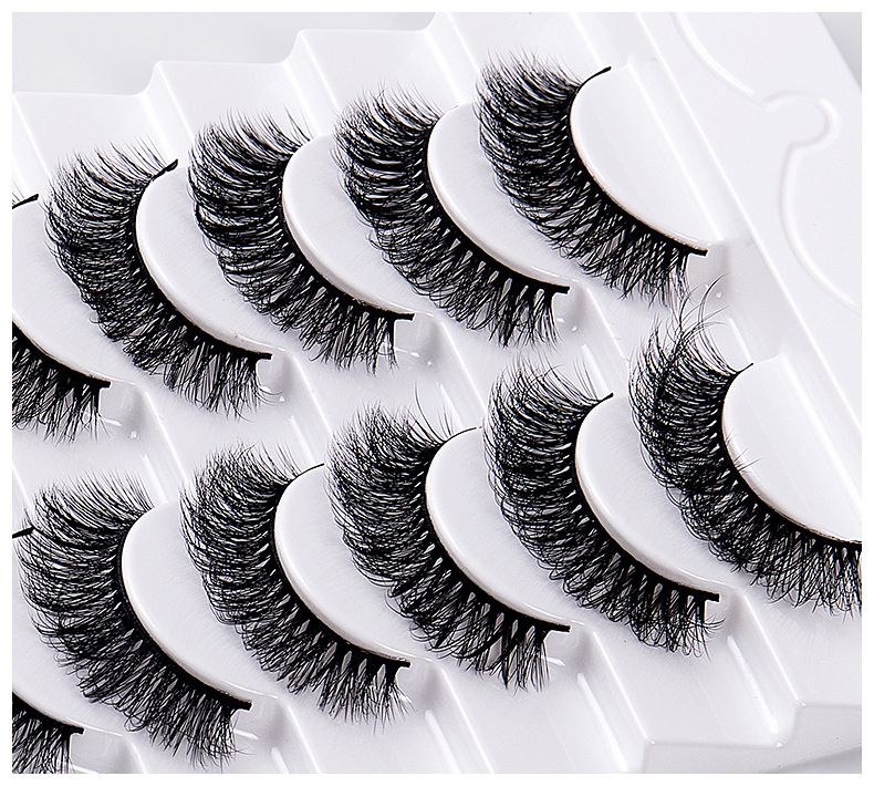 New 9 Pairs High Mink Hair False Eyelashes Multi-Layer Thick Eyelashes Daily Simulation Eyelashes_voghion.com