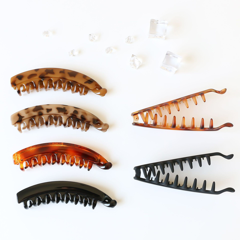 Jewelry & Accessories Vertical Clip Hairpin Hair Accessories Large Half Moon Simple Extra Thick Hair Accessories Hairpin Ponytail Clip Hairpin_voghion.com