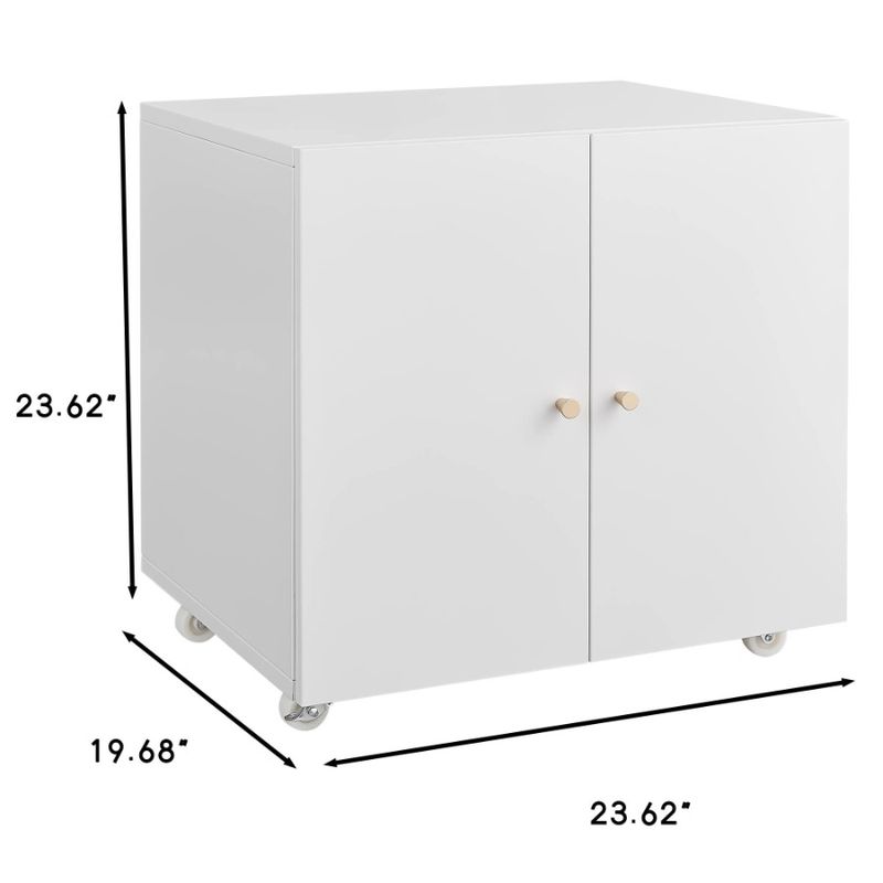 L Shelf Lateral File Filing Storage Printer For Home Wheels Mobile With Door Printer Stand With Cabinet Office Tables With Open_voghion.com