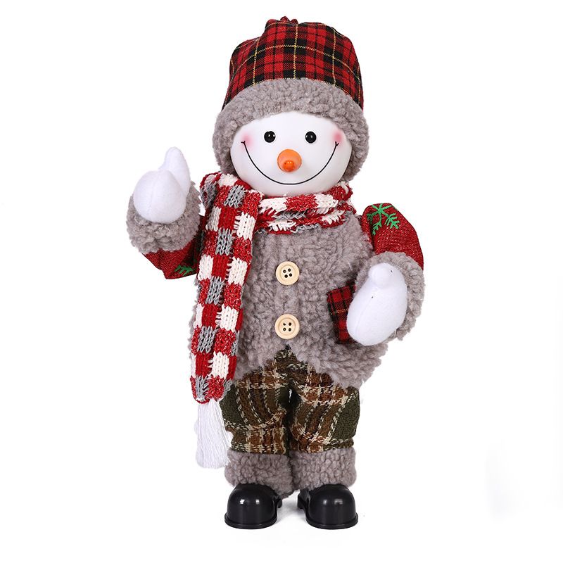Elektrischer animierter Weihnachtsmann und Schneemann mit Kletterperlen – festliches Fensterornament, Kinderspielzeug, Weihnachtsgeschenk_voghion.com