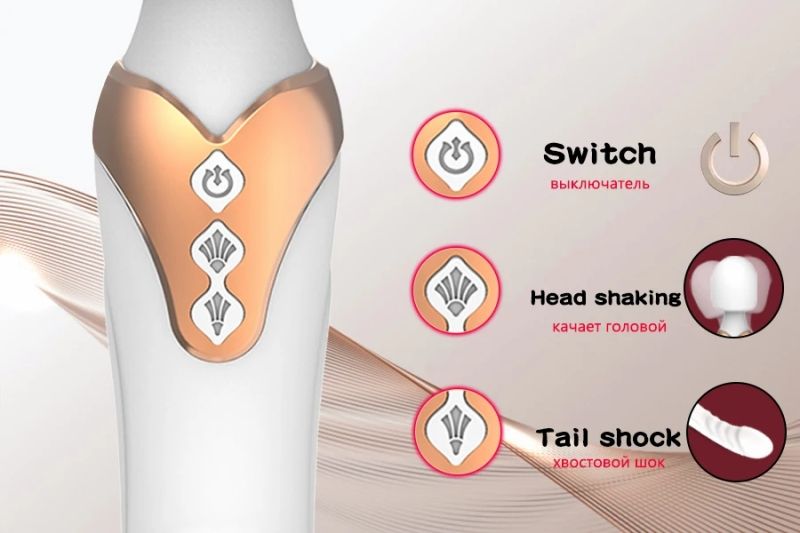 Leistungsstarker Vibrator Dildo Zauberstab für SexToys 10 Modi Klitoris_voghion.com