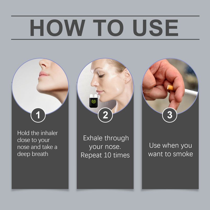 Ximonth Smoking Cessation Suppressant Inhaler Vitality Energizing Essential Oil Inhaler Cooling Oil Double Hole Inhaler Aids Smoking Cessation Portable Smoking Control Care Inhaler_voghion.com