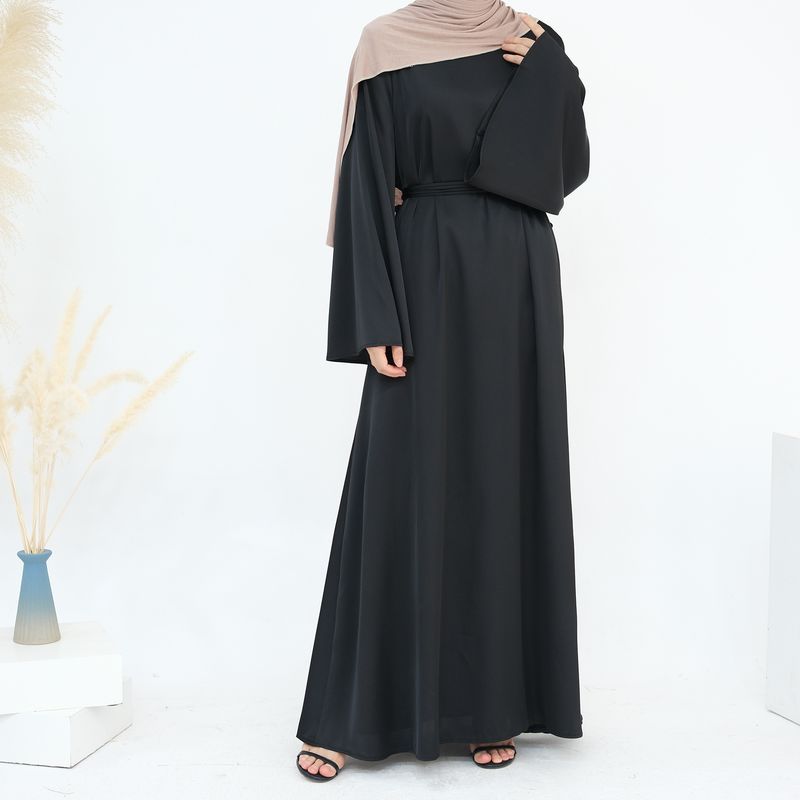 Damenbekleidung Mode Schlanke Taille Dubai Türkisch Elegantes Kleid_voghion.com
