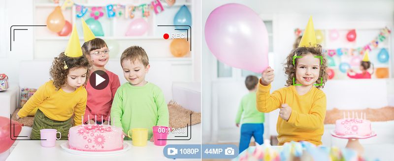Câmera digital para crianças e iniciantes, câmera compacta FHD 1080P com cartão de 32 GB, zoom de 16x e antivibração, presente para meninos e meninas, branca_voghion.com