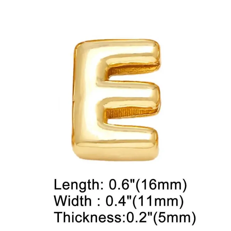 FLOLA DIY 26 Letter Custom Female Name Gold Silver Broadband Initial Bracelet Handmade Jewelry Brtd91 Y250420_voghion.com
