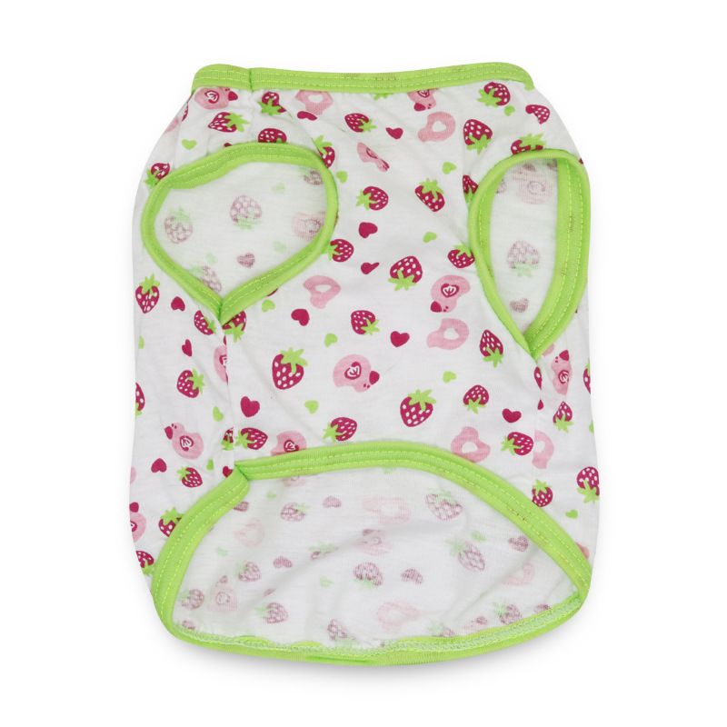 Katoenen dunne teddy Bichon kleine honden puppykleding huisdier hondenvest zomeroutfit_voghion.com