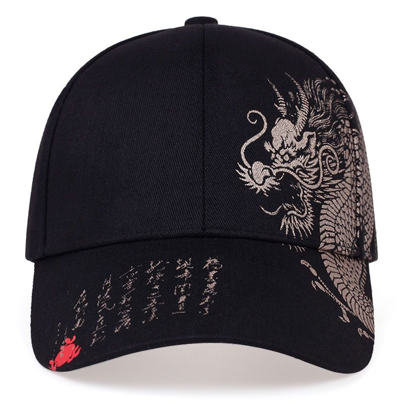 Hattmann Chinoiserie Dragon Mønstermaler Kunstner Hiphop Hiphop Skateboard Kule menn og kvinner Hiphop Baseballhatt_voghion.com