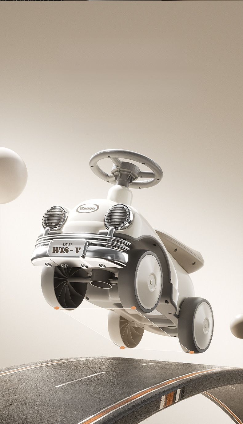 New Children's Ride-On Toy Ages 2-5, Walking Can Be Sat On, With Lights And Music, Classic Car, Twist Car For Toddlers_voghion.com