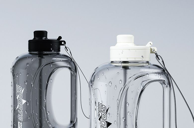 Large Capacity Plastic Summer Sports Fitness Ton Bucket Bottle Men Outdoor Portable High Temperature Resistant Water Cup_voghion.com
