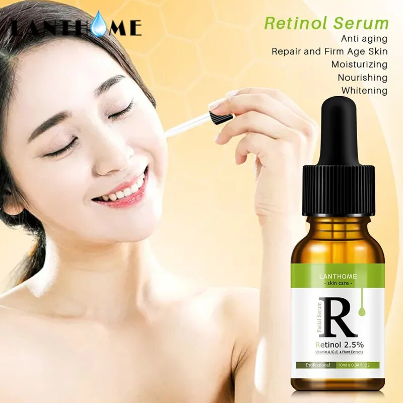 2,5% Vitamine Retinol C/A/E Gezichtsrimpel Verwijder donkere vlekken Collageenserum Anti-aging Essence Blekende huid_voghion.com