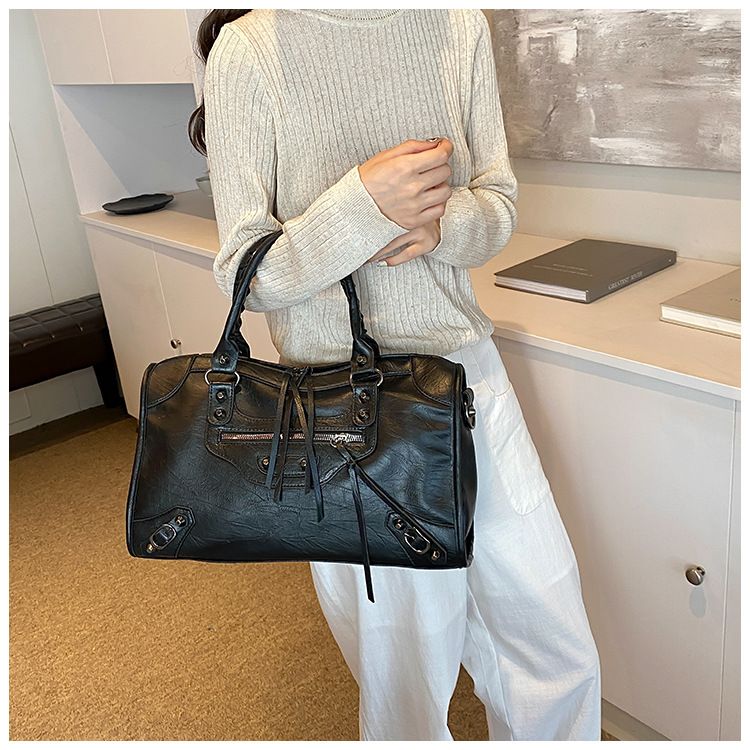 Borsa da viaggio di qualità, grande, stile semplice, a tracolla, versatile, per weekend, per brevi distanze, per vacanze, per viaggi d'affari_voghion.com