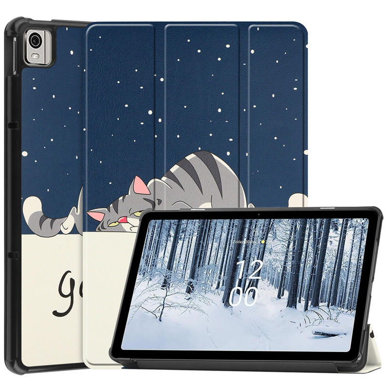 Funda Voor Nokia T21 T 21 10.4 Inch 2022 TA-1495 Case Pu Leather Tri-Folidng Smart Cover Voor nokia T10 2022 Tablet Case Coque_voghion.com