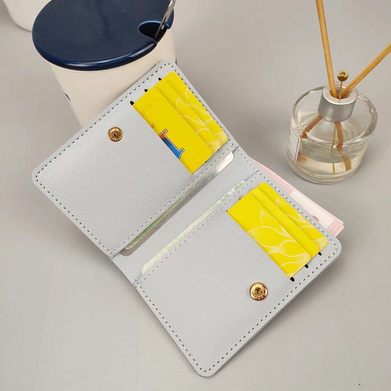New women's fashion small fresh short wallet women's wallet thin women's wallet small simple multi-card position_voghion.com